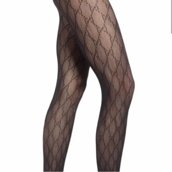 Gucci Black interlocking GG tights - Picture 3 of 8
